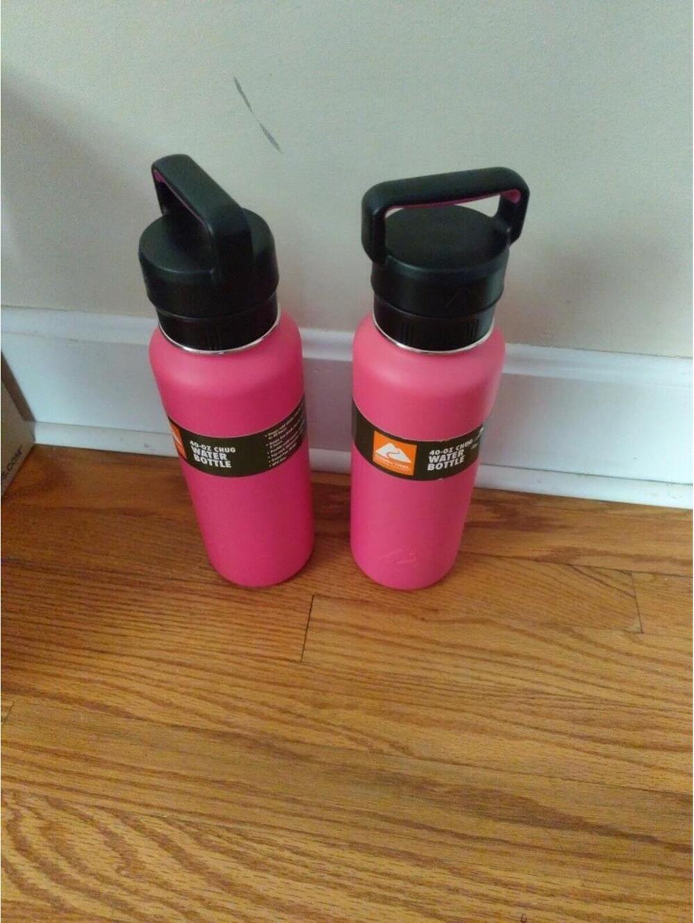 Lot Of 2 Ozark Trail 40-Oz Chug Water Bottle Hot Pink